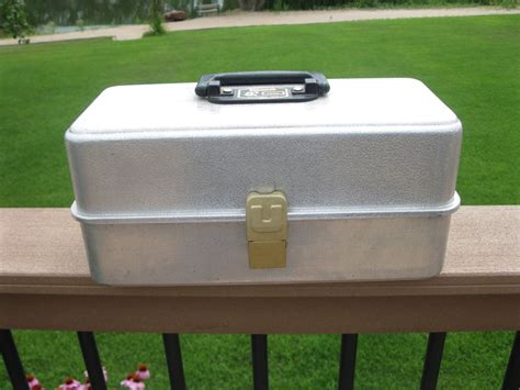 black metal tackle box|old metal tackle boxes.